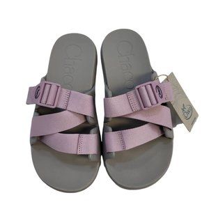 Chaco Womens Chillos Slides Sandals Pink Violet Mauve Adjustable Buckle 7 M New